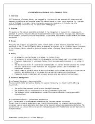 Education administration policy and procedure template. Password Policy Template