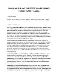Cerita desa 2 years ago. Usaha Daur Ulang Kain Perca Sebagai Inovasi Produk Rumah Tangga