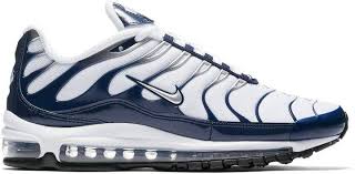 Nike Air Max 97 Plus White Navy In 2020 Nike Air Max Tn Nike Air Max Nike Air Max 97