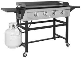 Includes 2 independently controlled, solid cast iron burners, removable griddle top, temperature gauge, and stainless steel construction. Royal Gourmet Gb4001 4 Burner Propane Gas Grill Griddle Outdoor Flat Top 36 Inch Black Buy Online In Bulgaria At Bulgaria Desertcart Com Productid 124878840