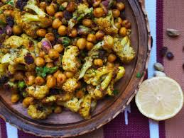 Let the raisins sit in the water until they plump and soften cover and set the saucepan aside in a warm place until the couscous is tender, 15 to 20 minutes. Curried Chickpea Roasted Cauliflower Couscous Or Quinoa The Conscious Dietitian