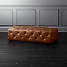 Here, your favorite looks cost less than you ottomans offer more than just a footrest: Saddle Leather Tufted Ottoman Reviews Cb2