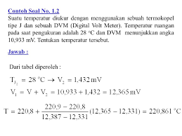 Contoh Soal Termokopel