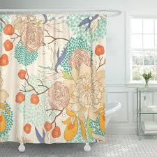 Check spelling or type a new query. Pknmt Blue Japanese Floral Pattern On Flower Pretty Asian Peony Rose Flora Spring Waterproof Bathroom Shower Curtains Set 66x72 Inch Walmart Com Walmart Com