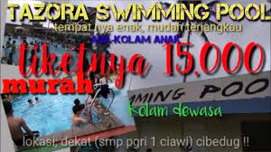 Tazora Swimming Pool Vlog Akew Chanel Weekend Berenang Youtube
