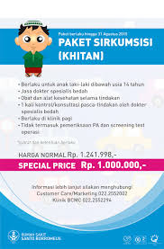 Rumah sakit yang menghadirkan pelayanan kesehatan eksklusif dengan tetap mengutamakan keselamatan dan kenyamanan bagi anda. Rs Santo Borromeus On Twitter Promo Paket Sirkumsisi Khitan Http T Co 0aeo1vqwrq