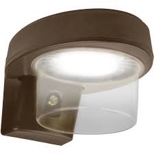 Sounds like the motion light timer press the light button to turn the opener light on or off. Brink S Led Dusk To Dawn Motion Activated Security Light Bronze Finish Walmart Com Walmart Com