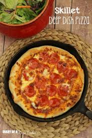 Skillet Deep Dish Pizza Recipe Deep Dish Pizza Recipes Deep Dish