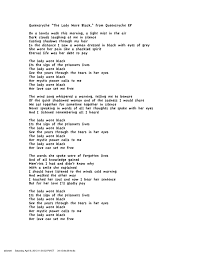The Lady Wore Black This Was The First Queensryche Song To Feature Geoff Tate S Lyrics What Haunting Imagery He Crea Queensryche Wearing Black Geoff Tate