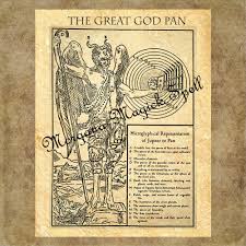 Great God Pan Ancient Parchment Printable Page For Book Of Etsy Book Of Shadows Mythology Books Greatful
