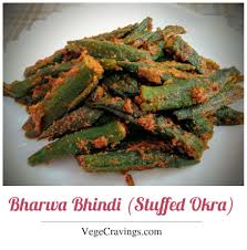 Bharwa Bhindi Recipe Stuffed Okra Vegecravings Recipe Okra Recipes Indian Side Dishes