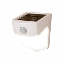 Halo 120 Degree White Motion Activated Sensor Outdoor Solar Powered Wedge Security Light Msled300w The Home Depot