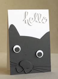 Cas E This Sketch 217 Cat Cards Handmade Cat Birthday Card Hello Cards