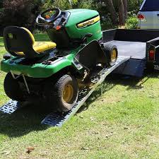 Your riding mower is closer to a car than a small push mower. Ramp Champ Ride On Lawn Mower Ramps 2 3m Long X 900kg Facebook