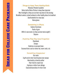 Care Package Ideas For College Students College Care Package Care Package College Gifts