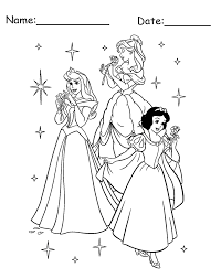 You may even spot an ariel lookalike in this bunch o. Three Princesses Disney Printable Coloring Pages