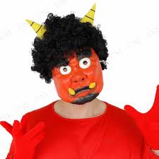 無料の印刷用ぬりえページ 上選択 赤鬼 お面 お面 フリー素材 イラスト 鬼 マスク