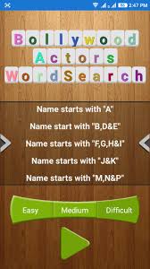 15 of 40 (36%) required scores: Bollywood Actors Word Search For Android Apk Download