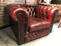 Chesterfield Club Chair Oxblood Red Slaapkamer Thuis