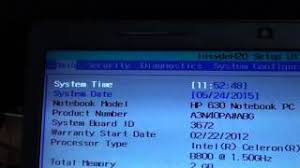 Here are the keys to access: Hp 630 Laptop How To Enter Bios Setup Utility Youtube
