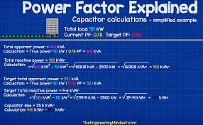 Power Factor Correction Capacitor Calculation The