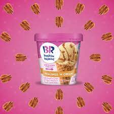 Enjoy Pecanday At Home With Pralines N Cream Find It In The Freezer Aisle Pralines And Cream Pralines Baskin Robbins