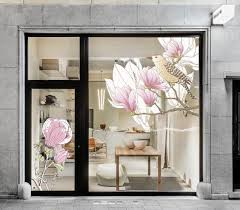 Because we want what's best for your walls, all of our wall decals are made with a matte finish indoor vinyl safe for home decor use. Flower Birds Sticker Great For Shop Fronts For Outdoors Showcase Window Decoration Shop Decor Vinyl Decal Design Flowers Sticker Window Decor Decal Design Design