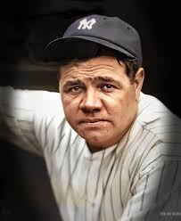 Babe Ruth Color Photo Row One Brand Print
