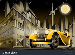 The Woman In The Car On The Road Handmade Drawing Vector Illustration Art Deco Style Sponsored Spon Handm In 2020 Art Deco Stock Photos Funny Art Deco Fashion