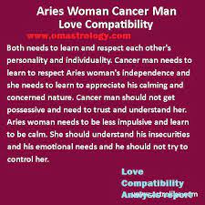 Aries is the first house and cancer is the fourth house, which makes both the first signs of their elements. Indian Astrology Aries Woman And Cancer Man Compatibility Qualities