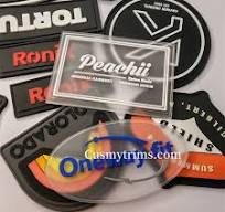 Custom rubber patches, PVC silicone labels for clothing