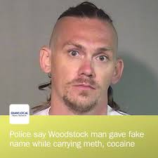 A Woodstock man is accused of giving a Richmond officer false  identification during a traffic stop while being sought