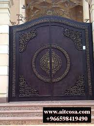ابواب حديد خارجية 96659841490 Door Gate Design Steel Gate Design House Main Gates Design
