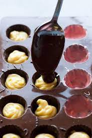 Easy Home Made Filled Chocolates Chocolate Candy Recipes Chocolate Molds Recipe Candy Recipes Homemade