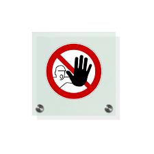 Das schild für „einfahrt verboten findet sich gratis clip art illustrationen zum downloaden und ausdrucken. Plexiglasschild Durchgang Verboten Symbol