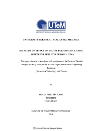 Economy of the vehicle driven on a city drive cycle and a highway. Top Pdf The Study Of Effect Of Engine Performance Using Different Fuel For Perodua Viva 1library