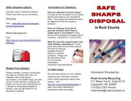 176 rectangle labels per a4 sheet, 12 mm x 11 mm. Safe Sharps Disposal Pamphlet Rusk County