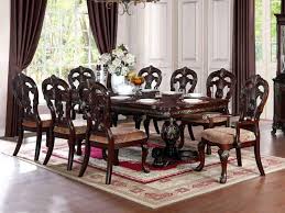 Empire Wooden Dining Table With 8 Chairs Formal Dining Room Sets Dining Furniture Sets Dining Table Chairs