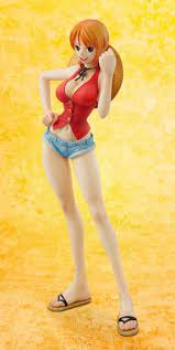One Piece Figure Nami Luffy Cosplay Portrait Of Pirates 1 8 Pvc One Piece Figure Anime Figures Luffy Cosplay