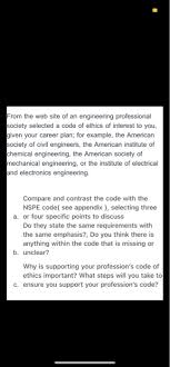 Engineering has a direct and vital impact on the quality of life for all people. Please Dont Forget To Cite The Website At The Chegg Com