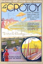 Harford Le Crotoy 103x72 Omer Henry Vintage Travel Posters Tourism Poster Travel Posters