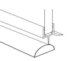These crl shower door thresholds are mounted directly below the shower door to let the water drain back into the shower stall. Shower Door Threshold Transparent Plastic The Wholesale Glass Company