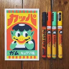 kappa acrylic markers on paper colorful art marker art cute art