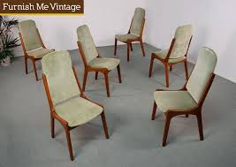 6 Mid Century Modern Danish Teak High Back Dining Chairs High Back Dining Chairs Dining Chairs Danish Modern