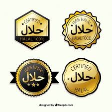 Halal logo vector halal logo vector. Free Vector Halal Stamp Collection With Golden Style