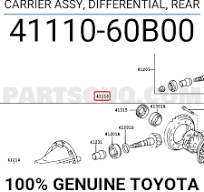 4111060B00 Toyota CARRIER ASSY, DIFFERENTIAL, REAR