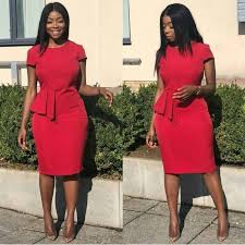 Corporate Gowns For Ladies In Nigeria You Can Rock To Office 2020 Dabonke Ni By Laviye Office Dresses For Women Corporate Dress Ladies Gown