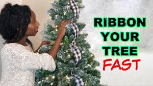 How To Ribbon A Christmas Tree Easy Vertically Youtube In 2020 Ribbon On Christmas Tree Christmas Tree Ribbon Garland Simple Christmas Tree