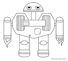 It will be available completely for you. Jetpack Robot Coloring Page Printable Coloring Page Artus Art