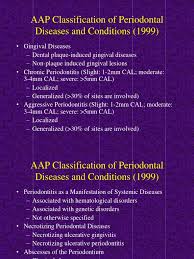 Periodontal Disease Classifications Diabetes Mellitus Medical Specialties